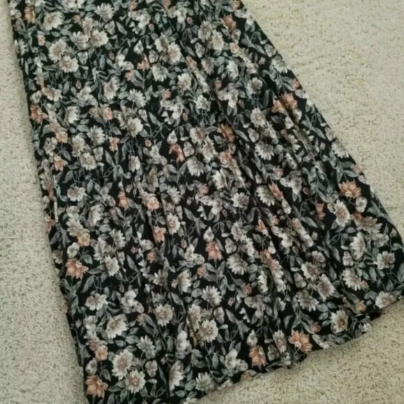 Vintage Compognie Internationale Express Floral Fairy Cottagecore Maxi Skirt M - Picture 6 of 11